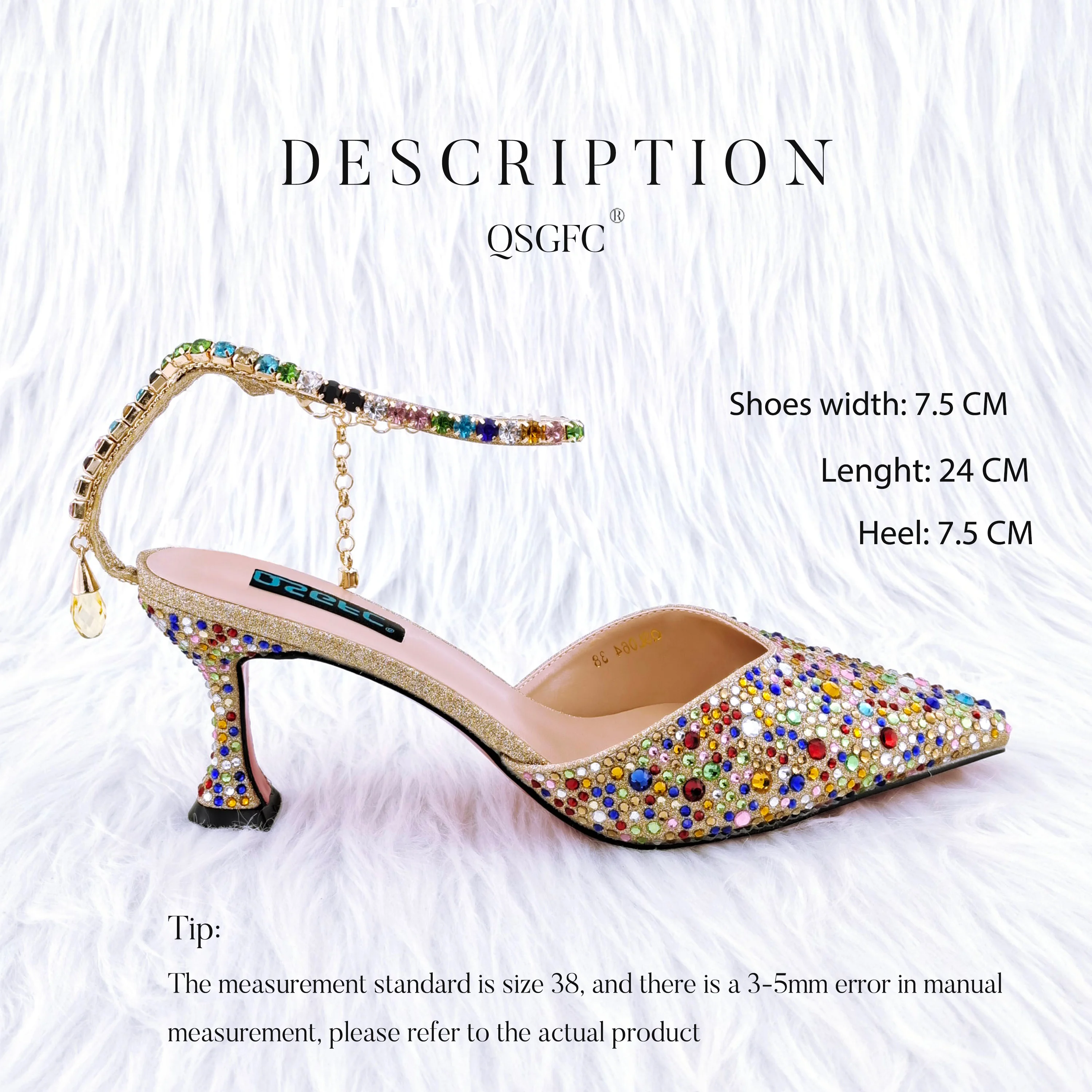 A PAIR SHOE R.GOLD