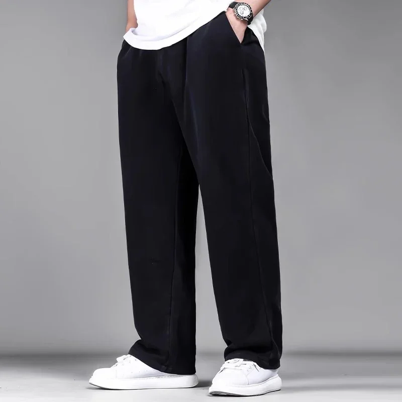 Plus Size Men Long Pants Autumn Winter Printed Cotton Pants 4XL 5XL 6XL 7XL 100-200kg Loose Trousers Big Size Men Clothing