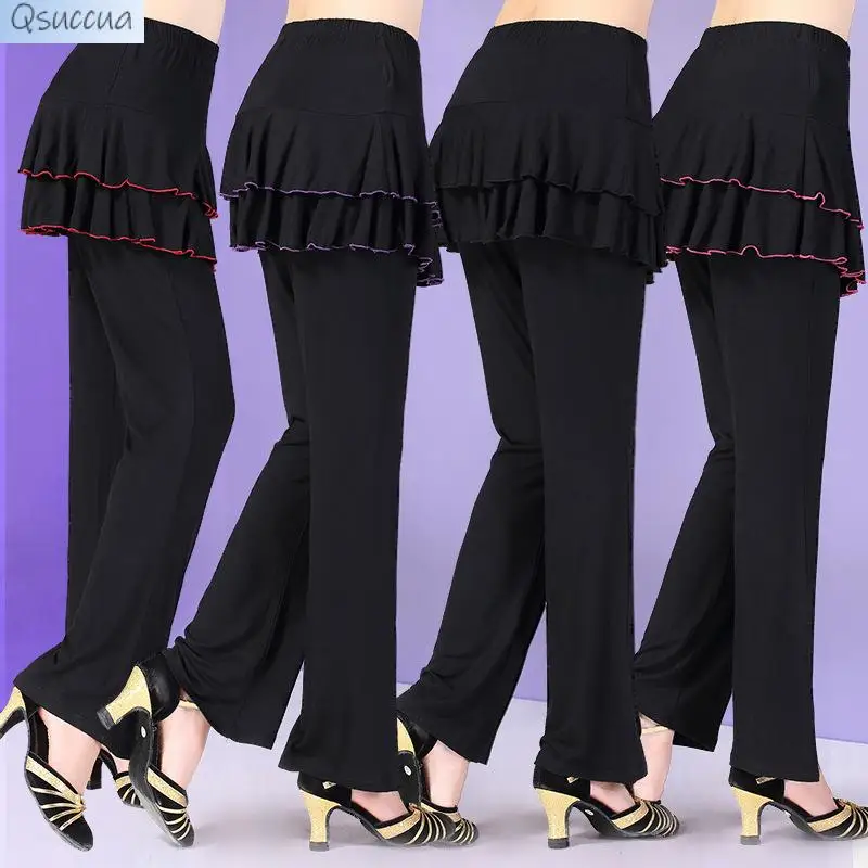 

Latin Dance Modal Dance Pants Women's Spring And Summer Square Dance Costume Adult Fitness Pants