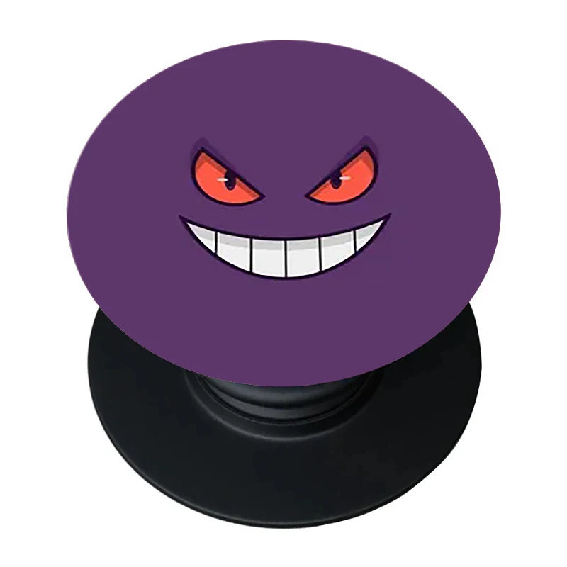 Gengar Popping Black Phone Socket Grip and Stand Holder - Popular Universal Mobile Accessory