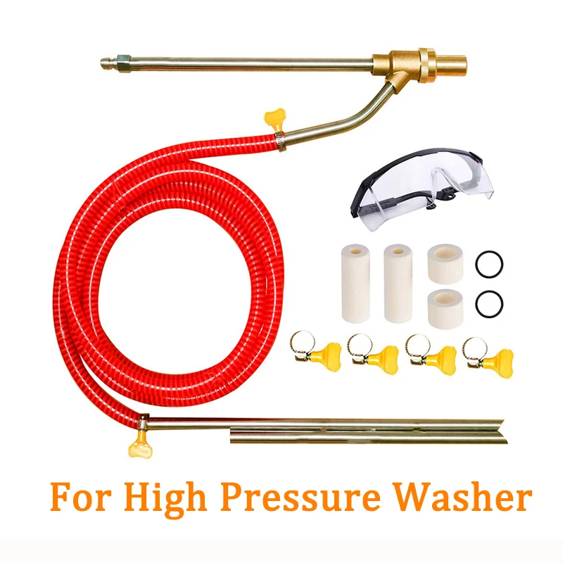 

High pressure cleaner Wet Sandblasting gun nozzle pressure washer nozzle Car cleaning kit 1/4 Inch Quick Connect or Compatible