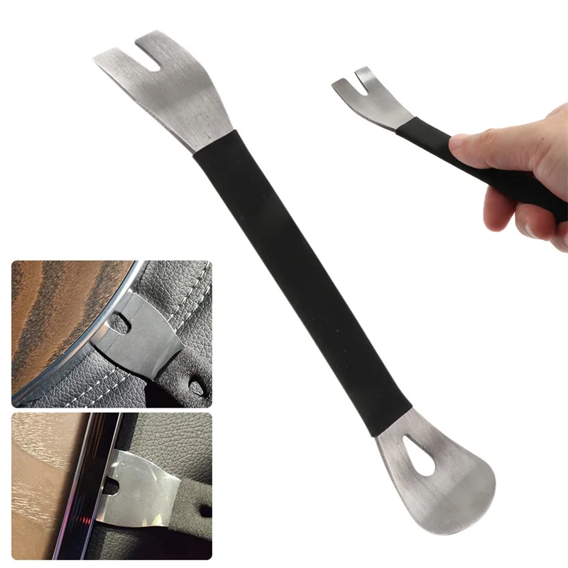 

Stainless Steel Trim Removal Tool Durable Double-end Trim Removal Horizontal Pry Tool Car Dashboard Disassembly Tool