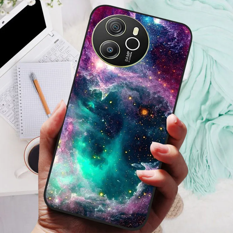 Blackview SHARK 8 Silicone Soft Back Case - Black Lion Wolf Design