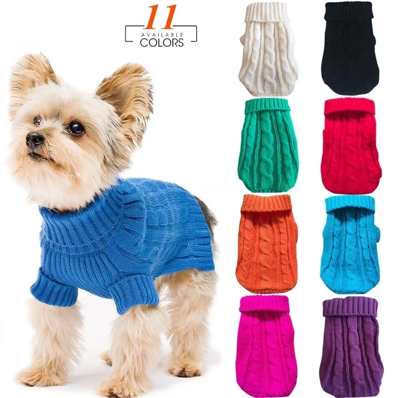 Knitted Dog Winter Sweater 1