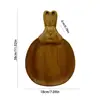 Bunny Serving Tray Bunny Shaped Kitchen Platters Easter Wooden Serving Charcuterie Boards Spring Decorative Snack Cheese Dish 6