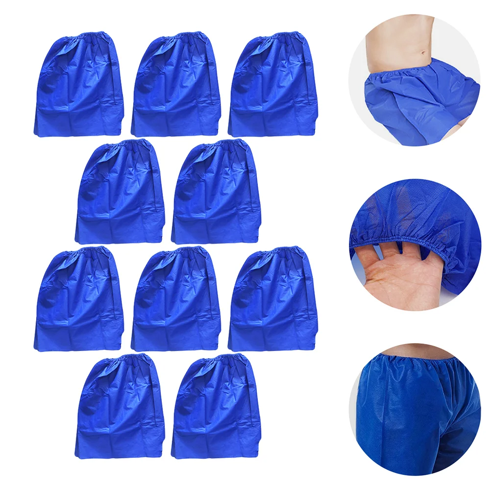 10 Pcs Mens Disposable Spa One Time Moisture-absorbing Pants Spray Non-woven Fabric Incontinence