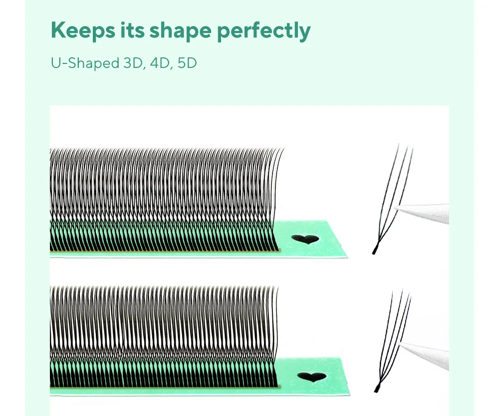 DIYDAY U-shaped 3D 4D 5D Eyelash Extension