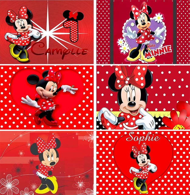 Red Minnie Mouse Birthday Wallpaper