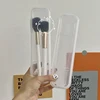 Makeup Brush Organizer Transparent With Cover Eyebrow Pencil Boxes Portable Women Cosmetic Storage Organizer Makeup Tools 2