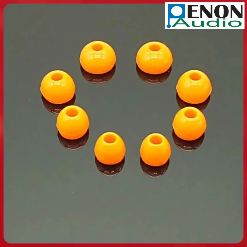 Penon Liqueur O Orange 4.5mm S/M/L/XL أطراف أذن من السيليكون لـ HiFi Audiophile 4.0-6.5mm فوهة سلكية داخل الأذن سماعة IEM (3 أزواج)