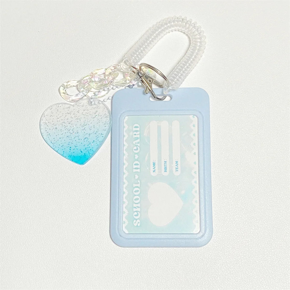 Kpop Idol Photocard Holder Binder with School Bag Pendant