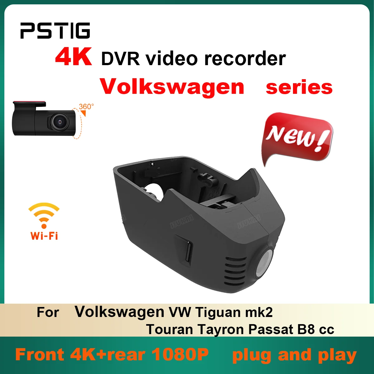 4K HD 2160P Dash Cam For Volkswagen VW Tiguan mk2 Touran Tayron Passat B8 CC WIFI Car Dvr Dashcam APP Control
