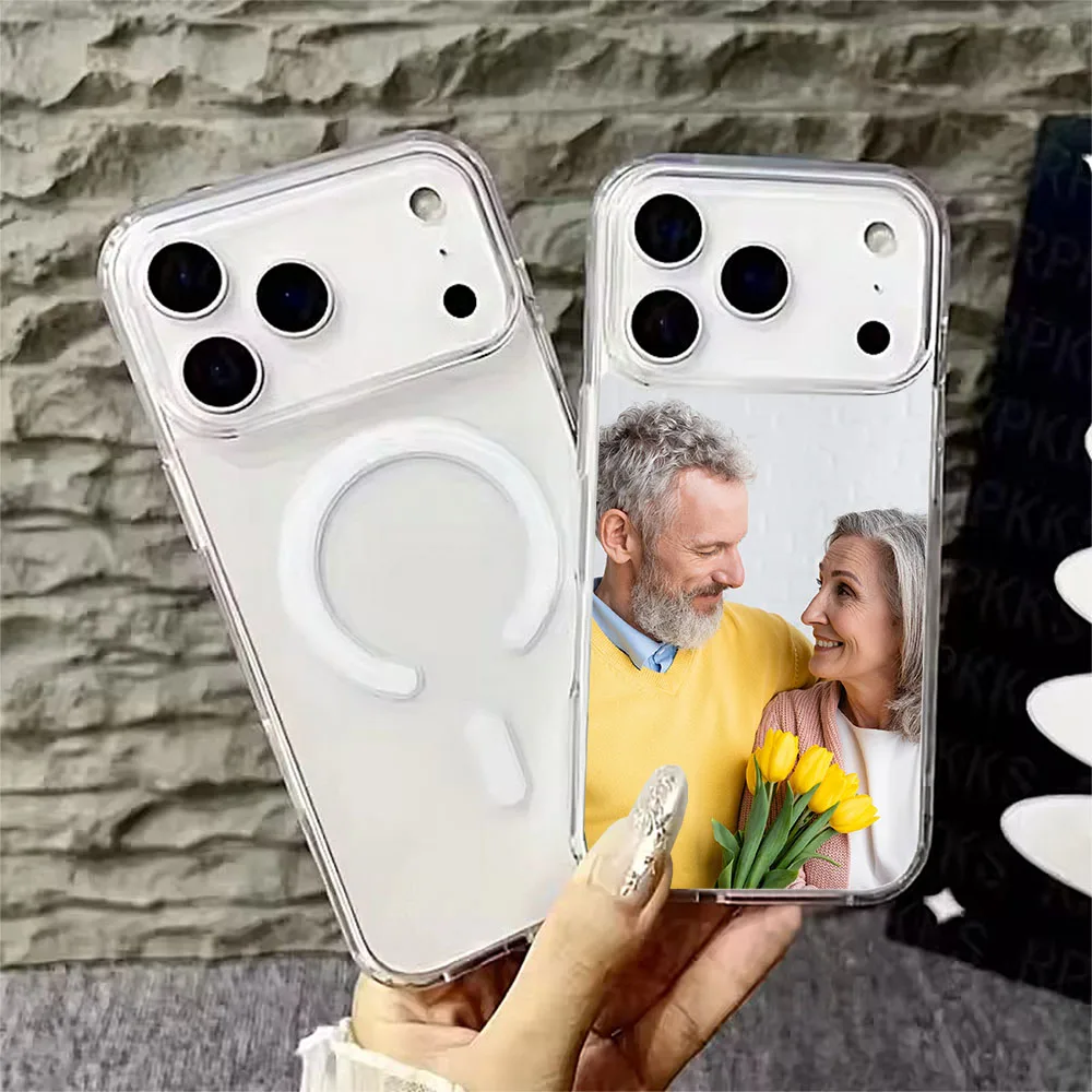 Premium Transparent Magnetic Phone Case - Custom Design