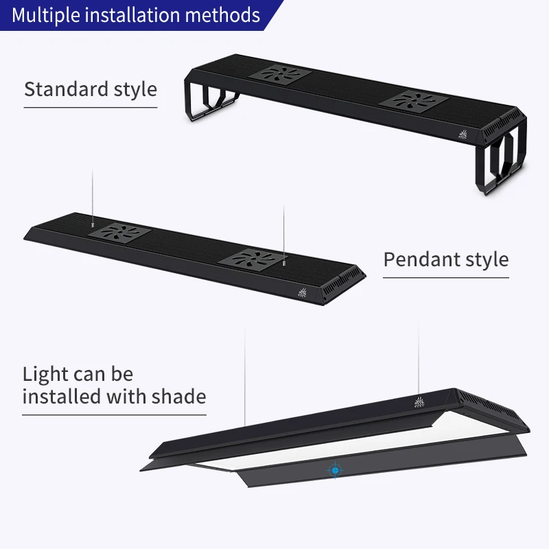 WEEK AQUA 판도라 P 시리즈 아쿠아 라이트 150w 고휘도 120cm UV LED 조명 수족관 식물 조명 아쿠아스케이프 1000갤런용