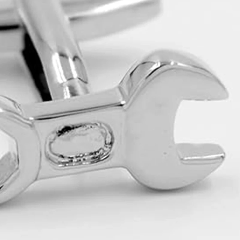 Modeling Metal Cufflinks DIY Tool Utility Tool Kit Ornament Wrench Cufflinks Set Accessories
