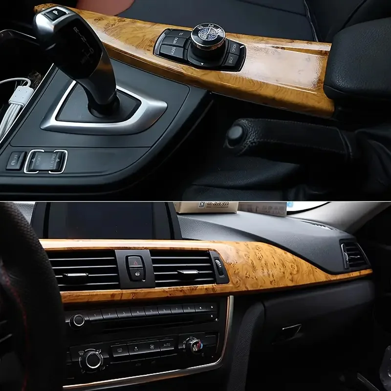 Premium Gloss Wood Grain Vinyl Wrap for Furniture and DIY Projects
