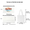 Hello Kitty Canvas Tote Bag Harajuku Y2k 90s Cartoon Girl Handbag Large Capacity Female Shoulder Bags Portable Travel Purse Gift 4