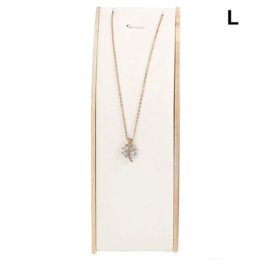 Luxury Wooden Necklace Display Stand for Jewelry – Curved Pendant Holder Organizer for ... - SKU NDS00814 - UGI Packaging