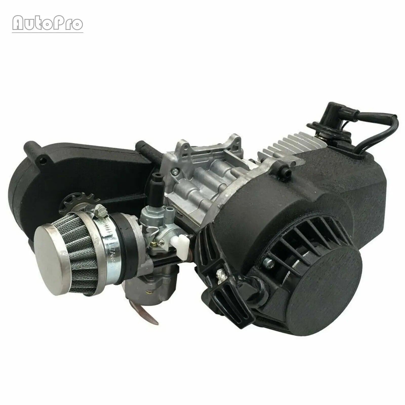 

49CC Motorized Motor Kit 2 Stroke Bicycle Engine Pull Start Fit for Pocket Bike Mini Dirt Bike ATV Scooter