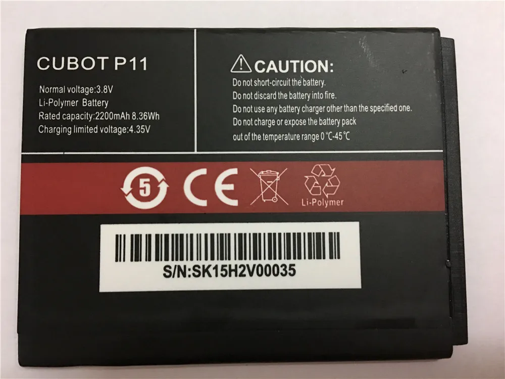 

Мобильный телефон Аккумулятор для CUBOT P11, аккумулятор 2200 мАч, оригинальный аккумулятор высокой емкости, Аксессуары для мобильных телефонов CUBOT