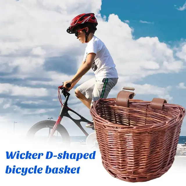 자녀의 자전거에 마법과 스타일을 더하는 수제 라탄 바구니
