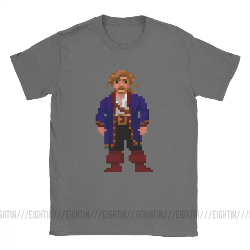 Men T-Shirts Guybrush Threepwood Monkey Island T Shirt Casual 100