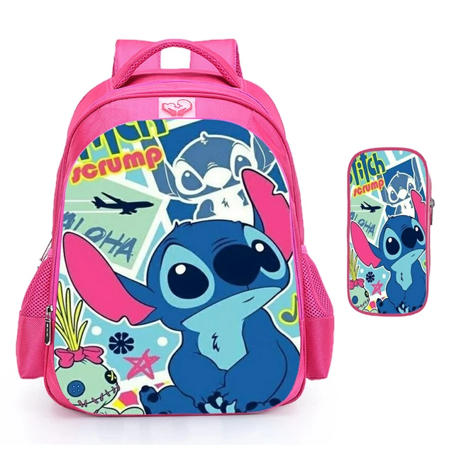 Lilo And Stitch-mochila de dibujos animados 3D para niños y niñas, Mochilas  escolares impermeables para niños de 2 a 5 años - AliExpress