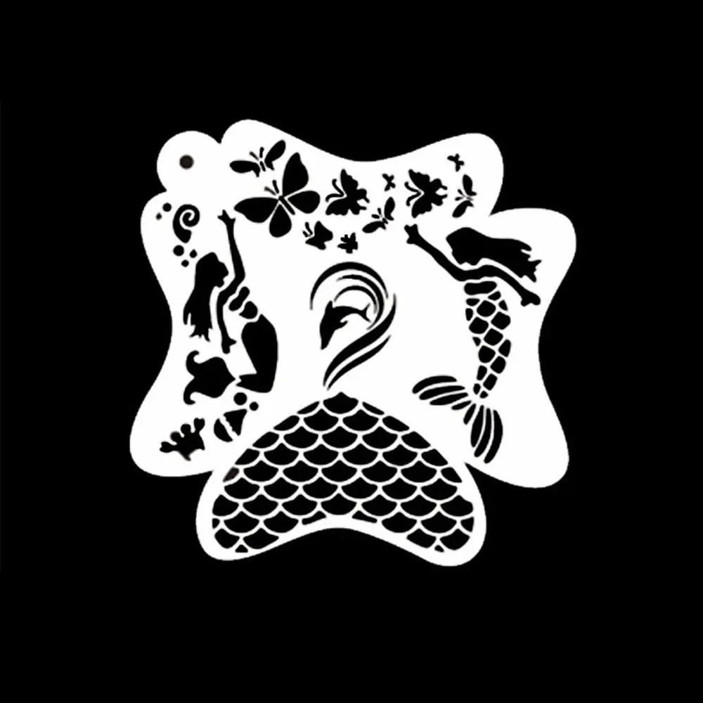 Reusable Face Paint Templates Hand Painting Hollowed Body Art Paint Stencils DIY Makeup Tools Adults Kids face painting template