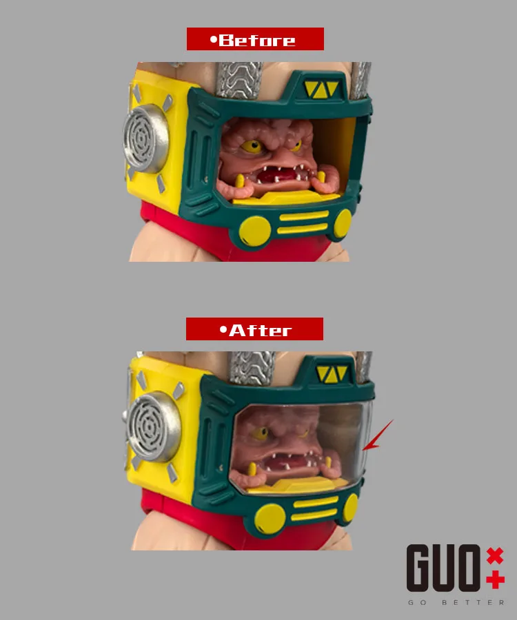3D DIY COCKPIT COVER Upgrade Kit For BST AXN KRANG -GO BETTER STUDIO Accessories
