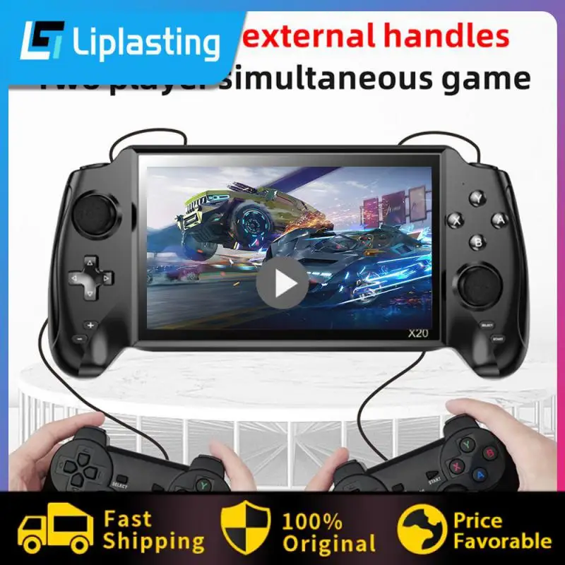 

Игровой автомат для двух игроков, портативный большой экран, 8 симуляторов, игровая консоль, ручная поддержка скачивания игр