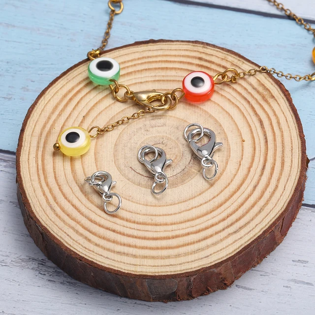 50Pcs Lobster Clasps Hooks with 100Pcs Jump Rings End Clasps Bracelet Necklace Connectors for DIY Jewelry Making Supplies - Image 4