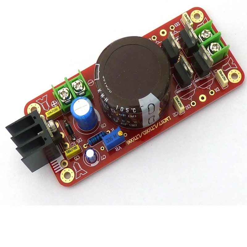 Alimentatore Regolabile PCB Con LM317/LM337 - Modulo Bipolare Per Audio, Sintetizzatore Modulare, Progetti Fai Da Te