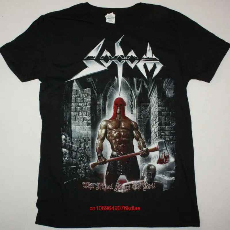 Новая Черная футболка SODOM с длинным или коротким рукавом и окончательным знаком зла
