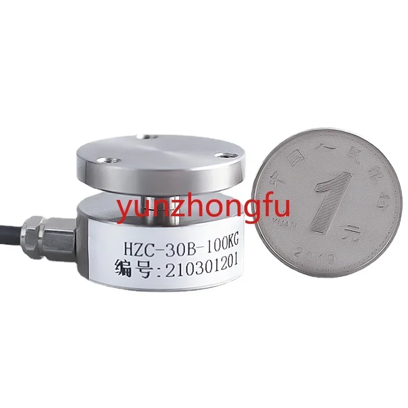 

Flat Cylinder Force Measuring Pressure Gravity Weight Weighing Sensor Control Digital Display 3t5t