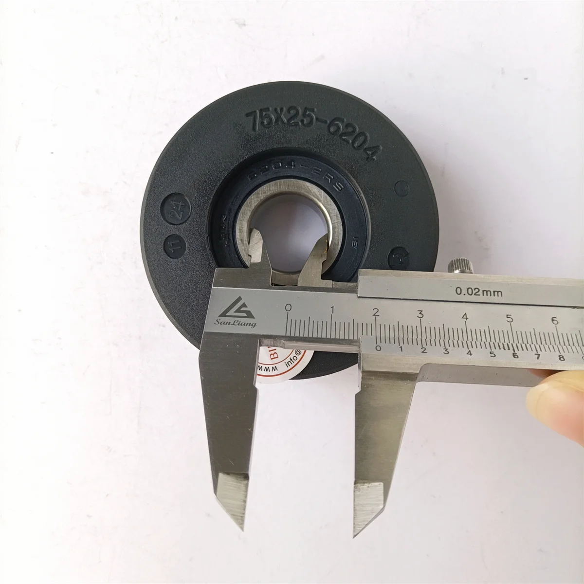Escalator Step Roller 75*25 75x25-6204 OD75mm W25mm Bearing 6204-2RS lift spare parts