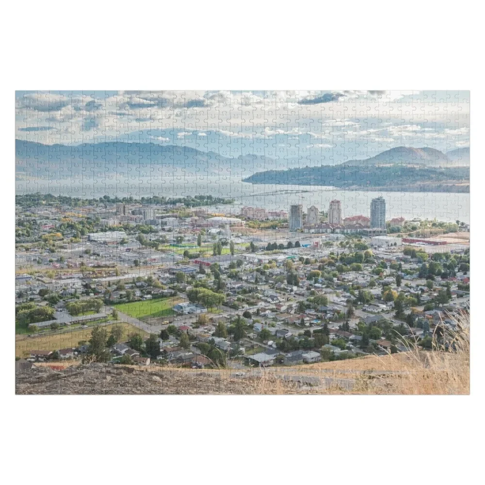 

Kelowna City View from Knox Mountain Jigsaw Puzzle Wooden Boxes Woodens For Adults Jigsaw Pieces Adults Puzzle