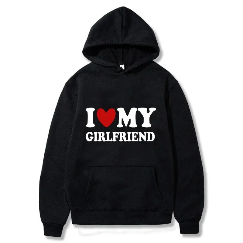 

Autumn I Love My Girlfriend Print Hoodies Women Men Fashion Sweatshirts Harajuku Long Sleeve Hoodie Pullovers Tracksuit Clothing