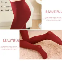 Bonneterie thermique épaisse, accessoires de vêtements d'hiver, collants pour femmes, collants pour pieds complets, pantalons polaires 5