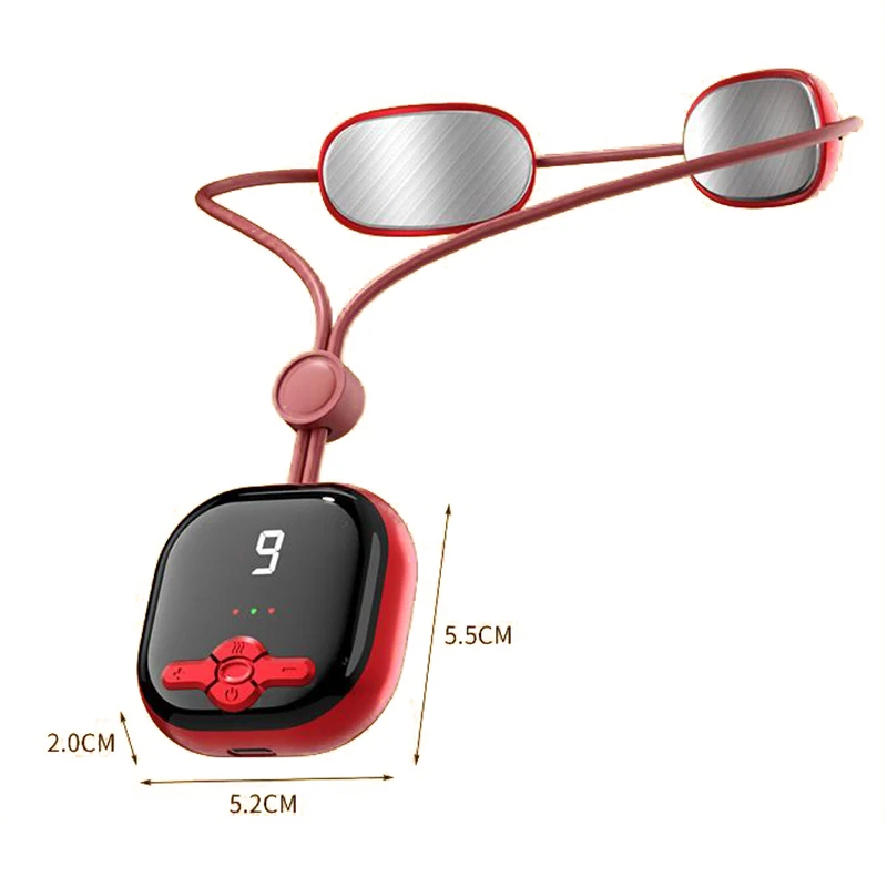 Smart Neck Protector Cervical Massager Portable Mini Pulse Shoulder Cervical Massage Hot Compress Home Physical Therapy