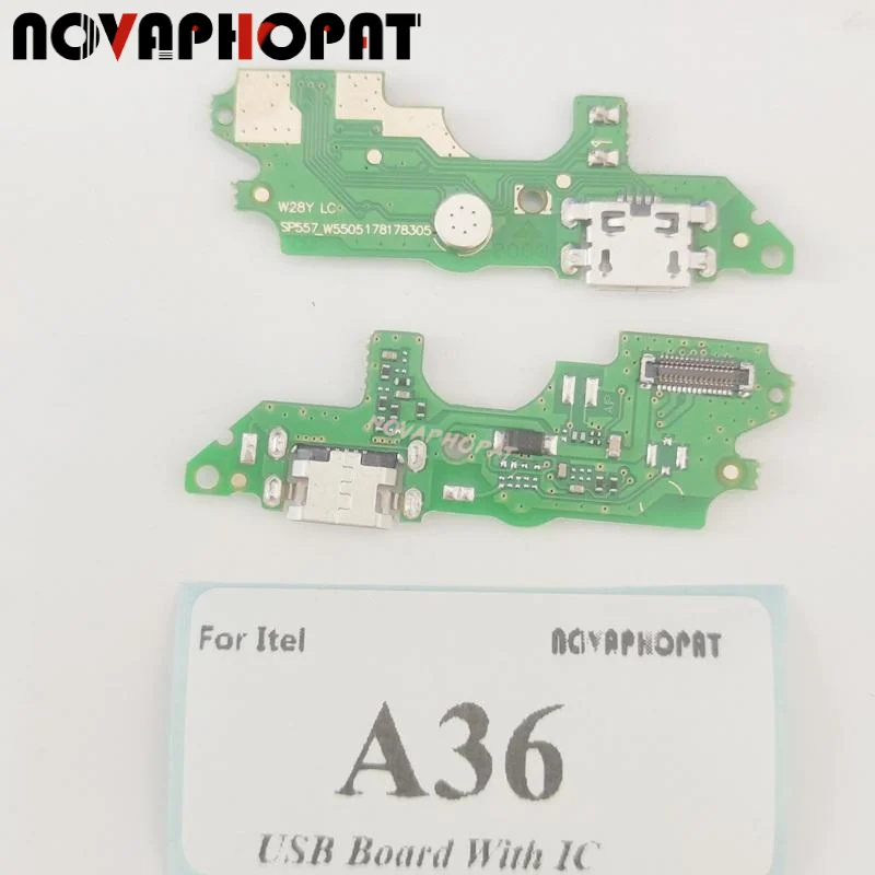 

For Itel A36 USB Dock Charger Port Plug Microphone MIC Charging Flex Cable Board With IC