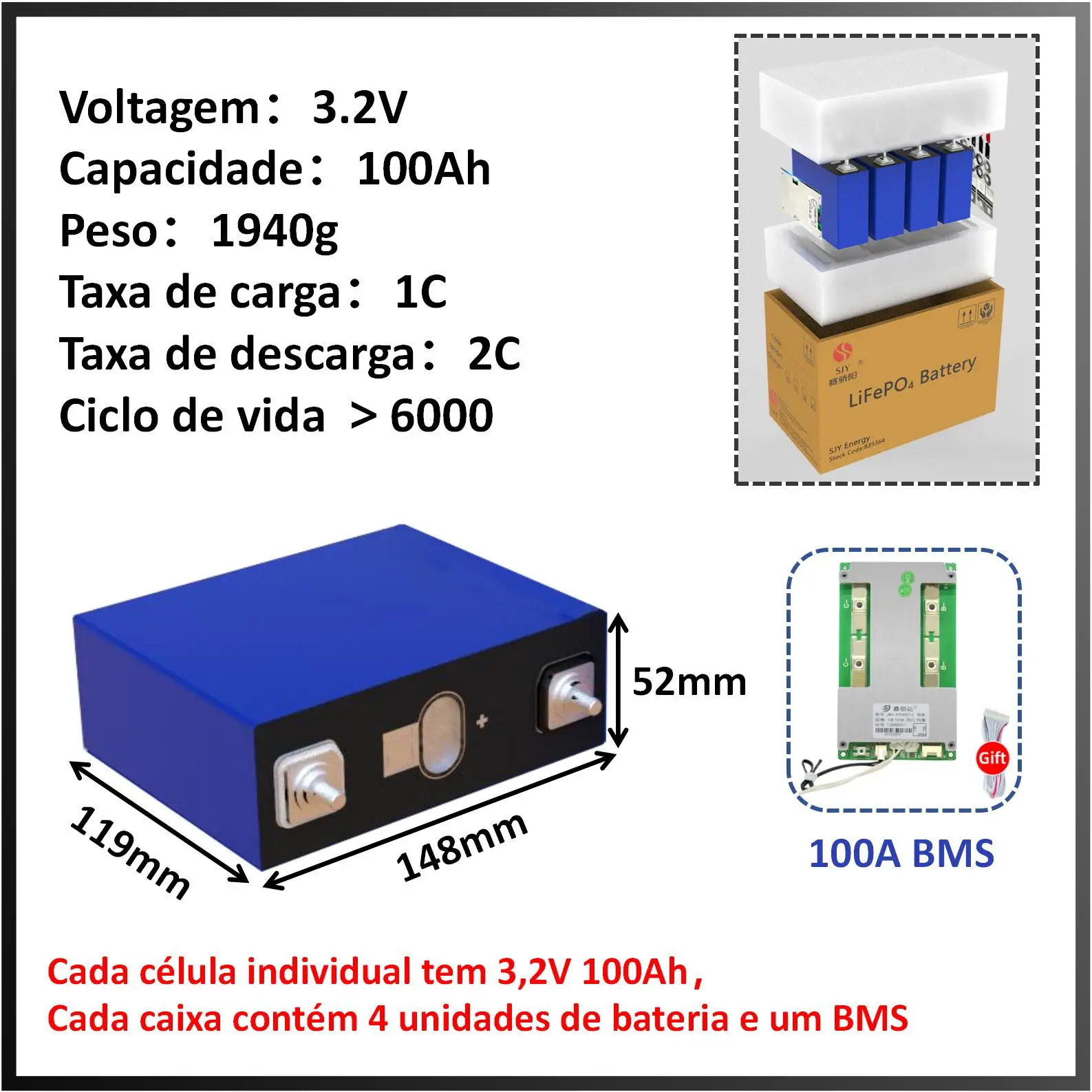 Samsung 18650 35E Bateria Recarregável 3.7V 3500mAh 20A
