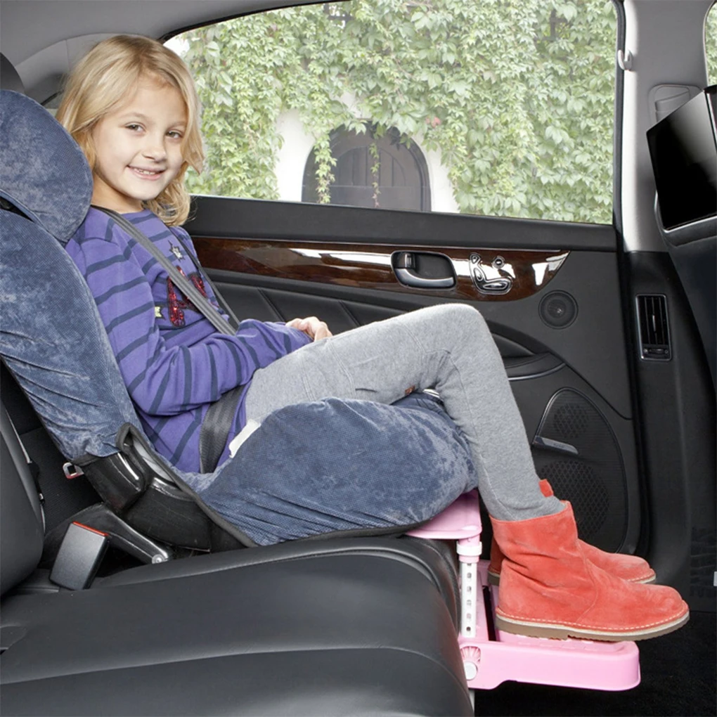Adjustable And Foldable Car Universal Child Safety Seat Footrest Long Journeys More Enjoyable pink car child footrest