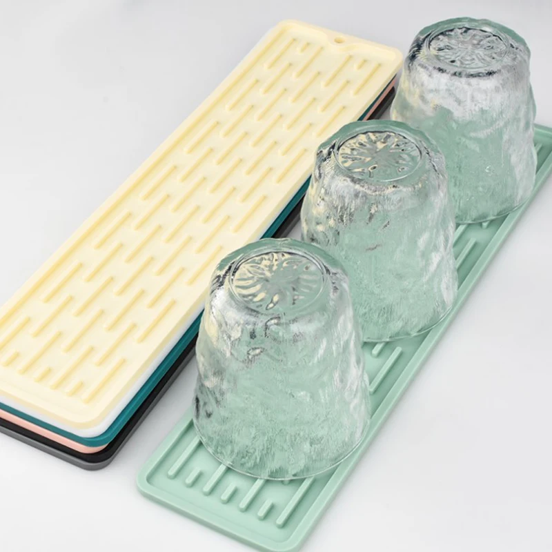 Silicone Heat Insulation Pad Kitchen Non-slip Fixed Faucet Mat Drip Protection Pads Kitchen Accessories faucet mat