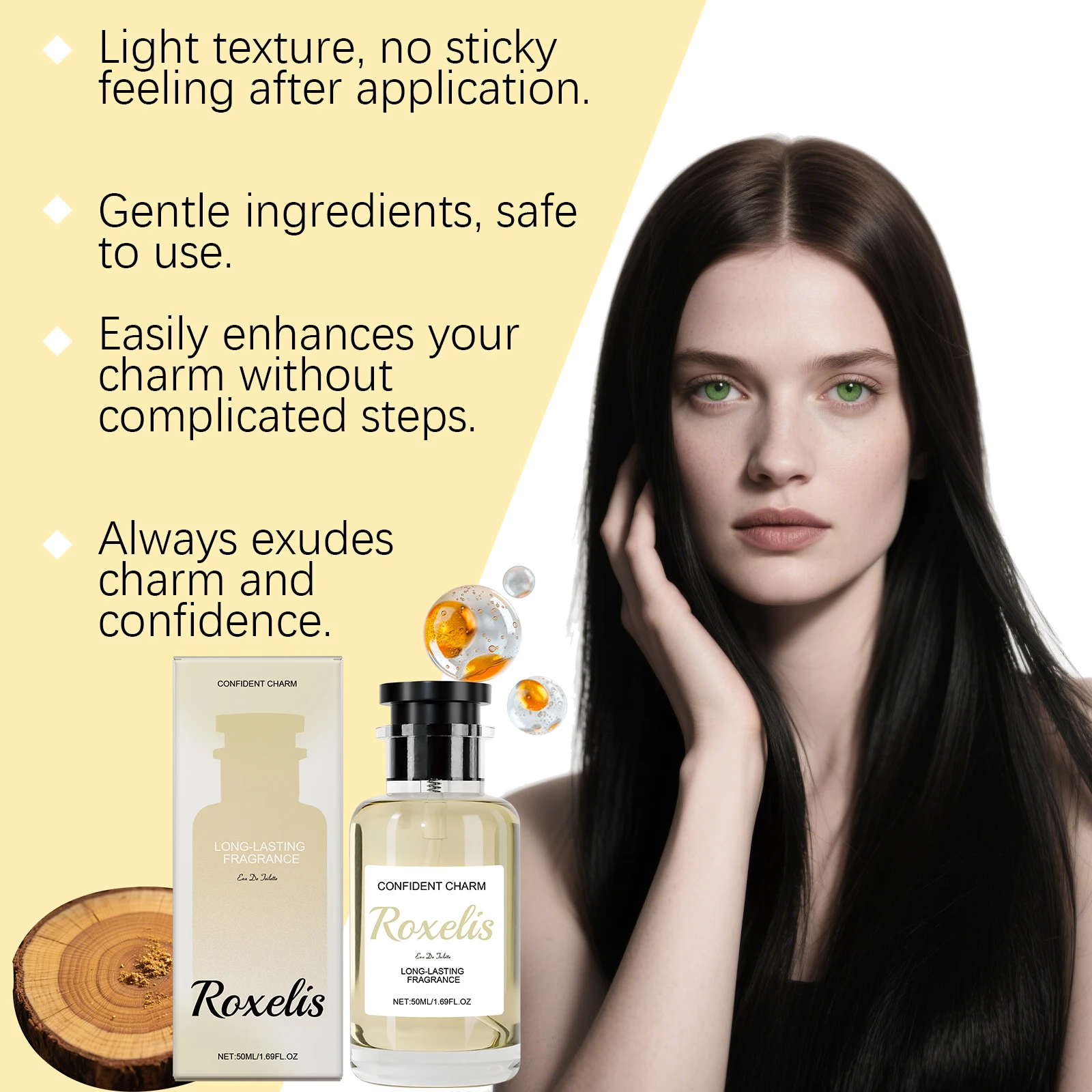 Roxelis Long-lasting Wood Bergamot Eau De Toilette Unisex Fragrance_voghion.com