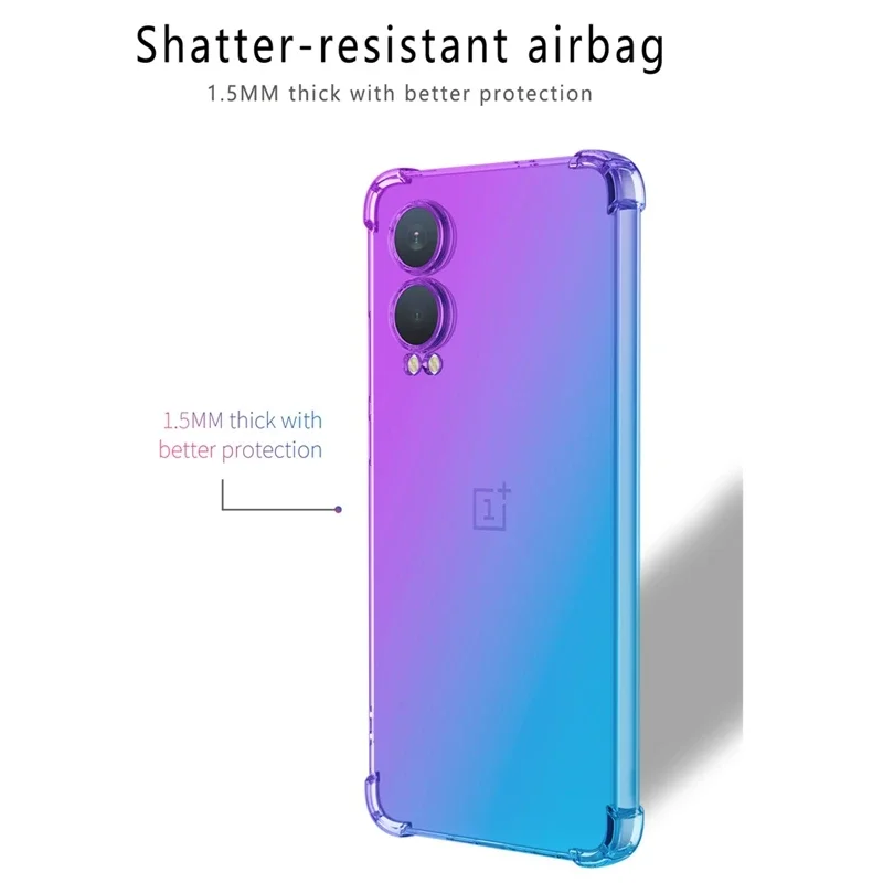 Gradient Airbag Shockproof TPU Protective Phone Cover