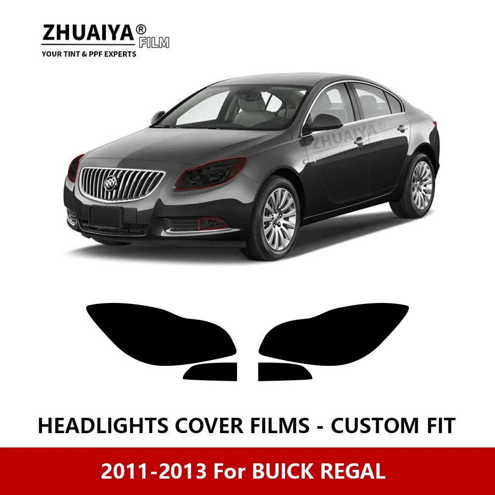 

For BUICK REGAL 2011-2013 Car Exterior Headlight Anti-scratch PPF precut Protective film Repair film Car stickers Accessories