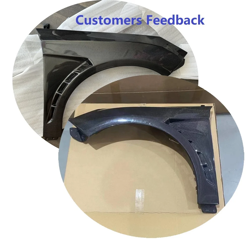 Carbon fiber vented front fender fit for Ford Focus RS hatchback