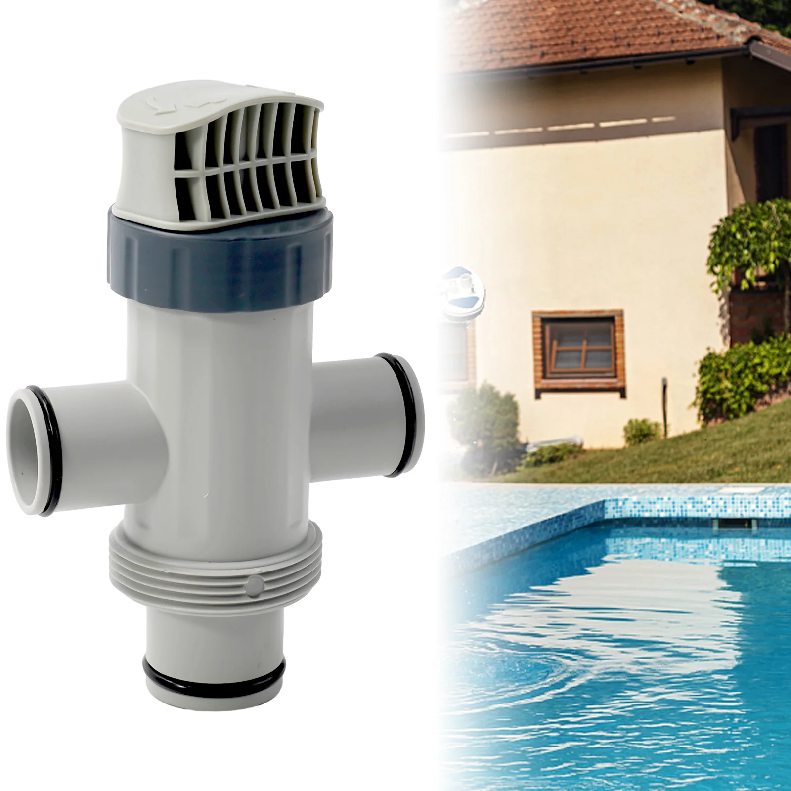 

Brand New Durable High Quality Plunger Valve Accessories Replacement Valve Part Dual Split For Ground Pools For Intex
