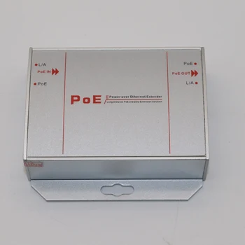 Extender POE a 2 Porte 100Mbps con Trasmettitore Standard IEEE 802.3af per NVR, Telecamera IP, AP Wireless, Fai-da-te, 1*Input + 1*Output, 200m