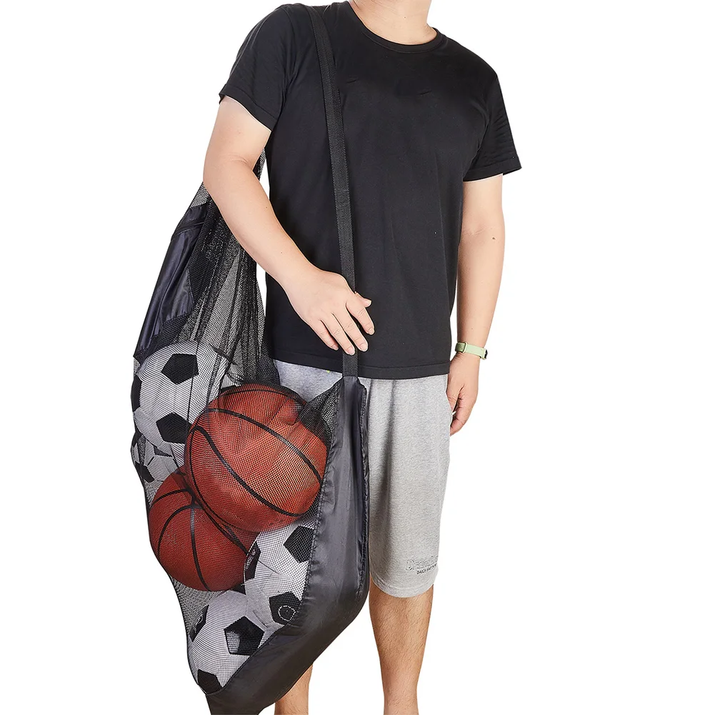 2023 New Sports Mesh Storage Ball Bag (Bag Only) Hot Sale 2 Sizes Basketball Football  Swimming Volleyball Storage Mesh Bag